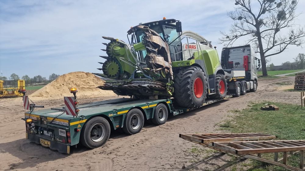 Transport niskopodwoziowy  maszyn budowlanych kombajnów rolniczych