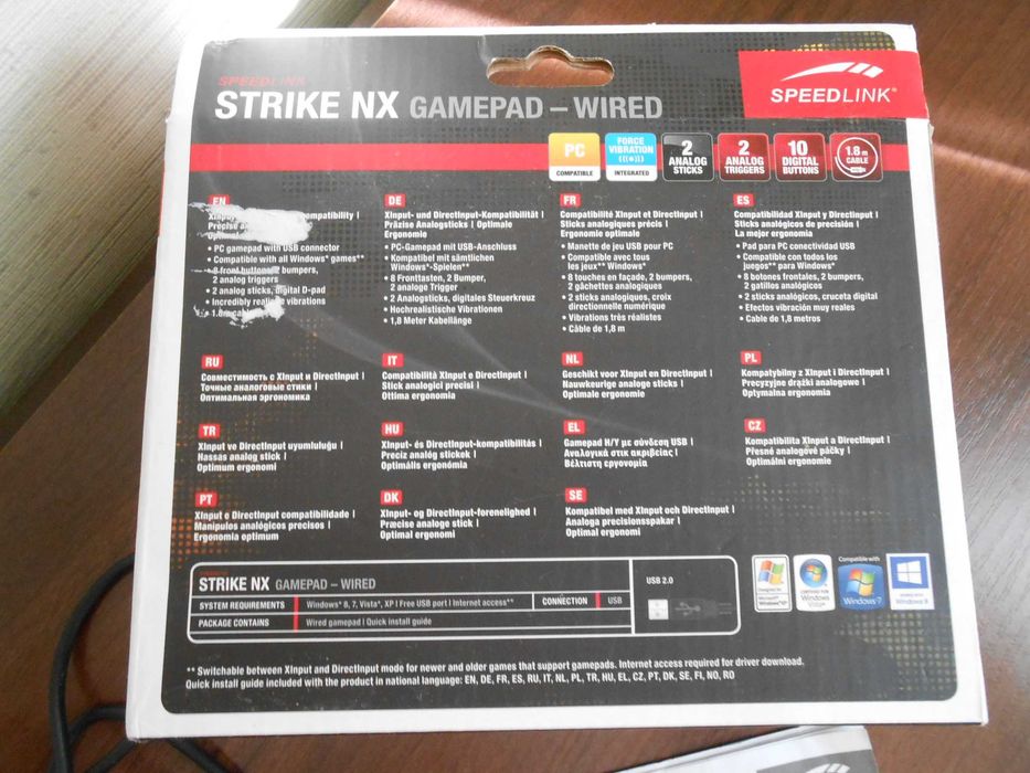Геймпад Speedlink STRIKE NX Gamepad