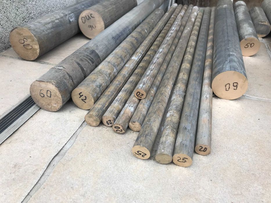 Бронза круг, латунь, мідь, алюміній, прут, болванка порізка