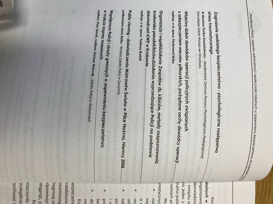 Policja - bezpieczeństwo imprez masowych - współpraca