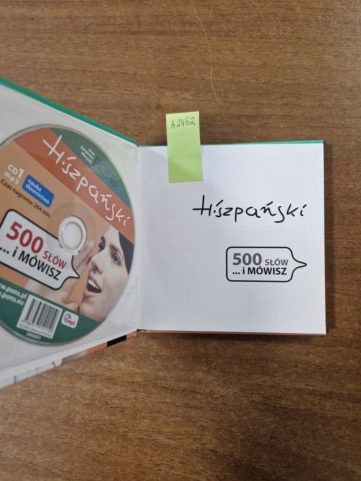 A2452. "Hiszpański.  500 słów i mówisz " Praca zbiorowa