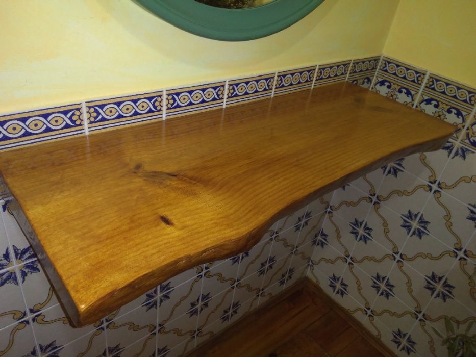 Base prateleira madeira