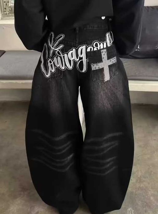 Чоловічі джинси широкі baggy sk8 y2k skater