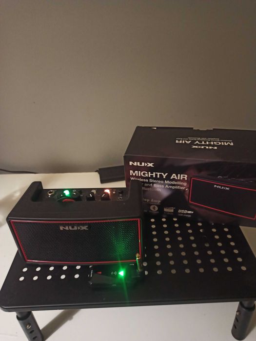 Guitarra Esquerdina Harley Benton DC-580LH + Amp NUX Mighty Air