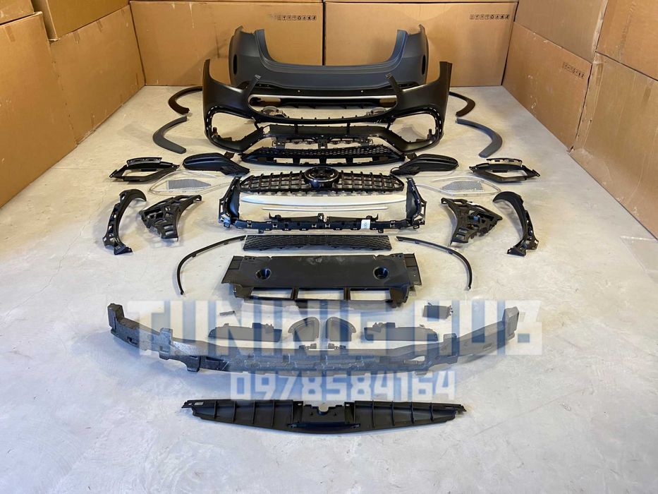 обвес Mercedes GLE W167 (2019-2022) GLE63 AMG комплект бампер, решетка