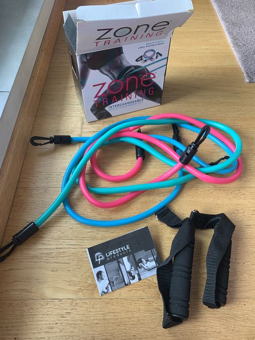 Zestaw gum oporowych do treningu do ćwiczeń zone training nowy