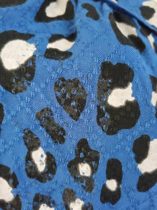 Bluzka kopertowa XL 42 KappAhl panterka wiązana szeroki rękaw krótki