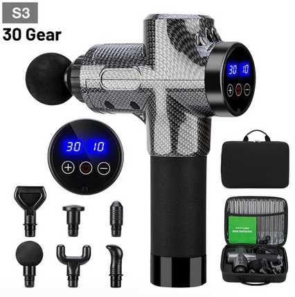 Pistola de massagem + mala + assessorios qualidade profissional nova