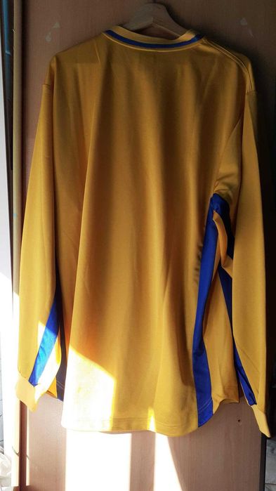 Camisola manga comprida Amarela e azul Nike template 1990's Football Tshirt Jersey XL
