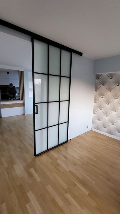 Drzwi szklane naścienne 100/250