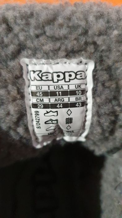 Buty męskie ciepłe na zimę Kappy rozmiar 45 / wkładka 29 cm