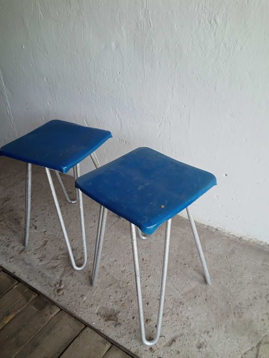 Krzesła metalowe PRL