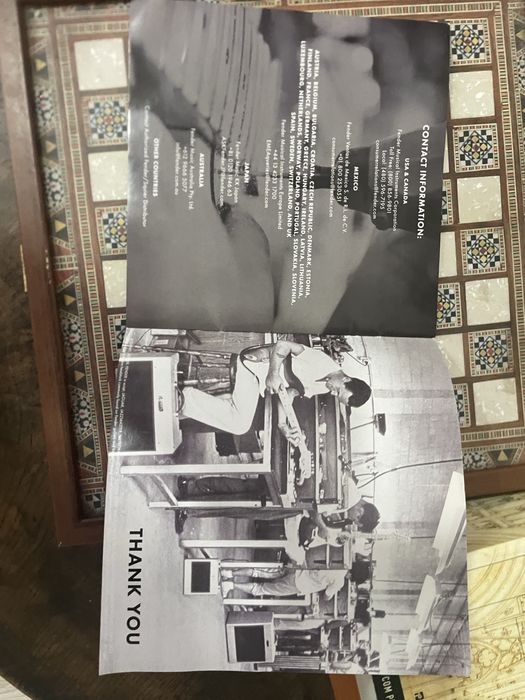Fender - Documentação que acompanhava uma Fender mexicana
