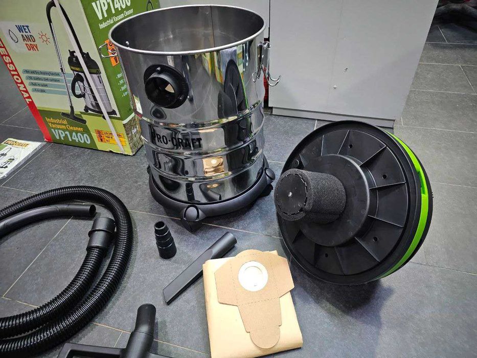 Пылесос Строительный Промышленный ProCraft 30л +Розетка +Переходник