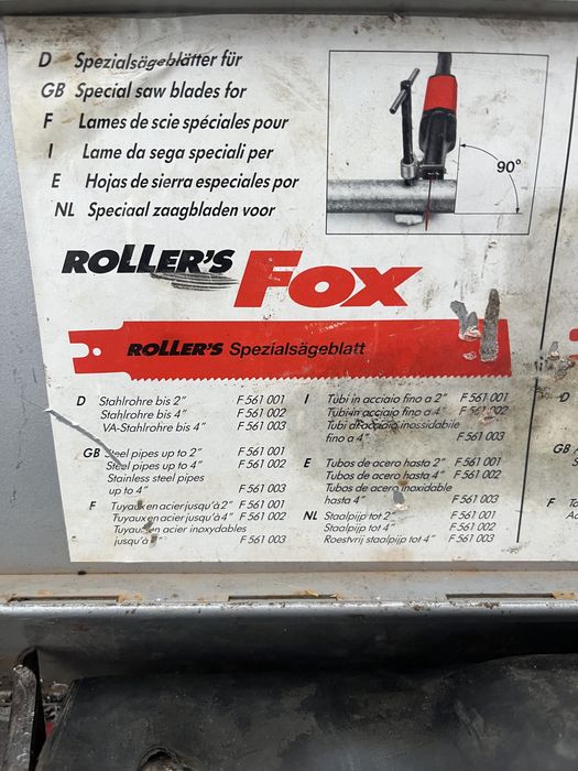 Elektryczna Piła Szablasta Do Rur Do 6"  ROLLER''S Fox
