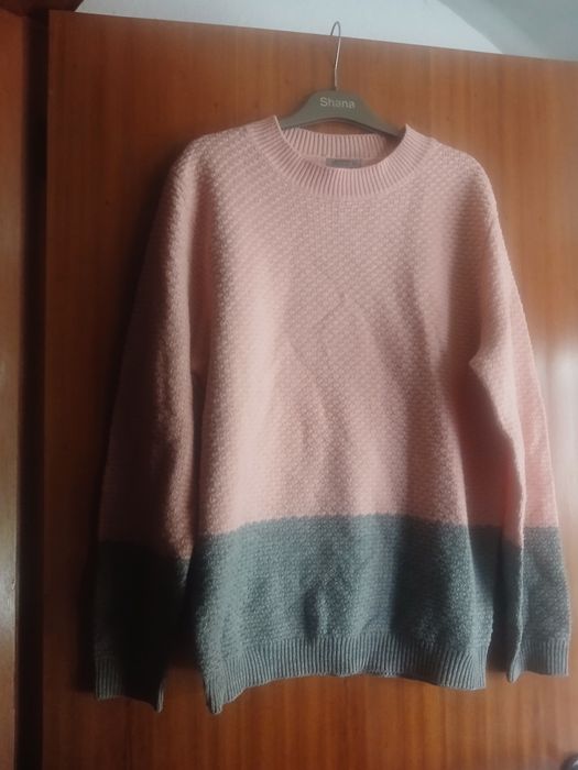 camisolas xl rosa e cinza