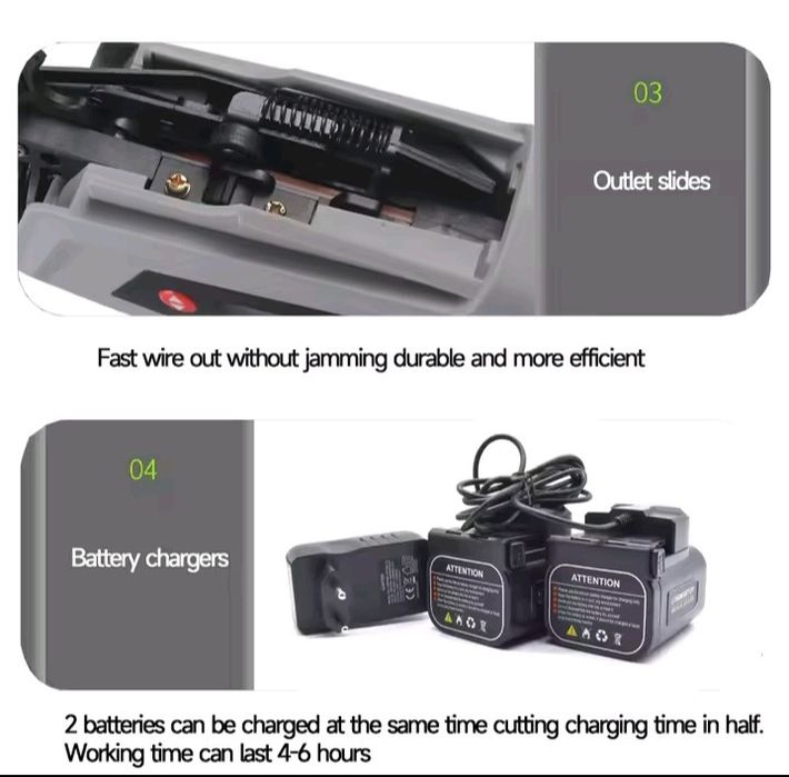 Atador de Vinha a Bateria