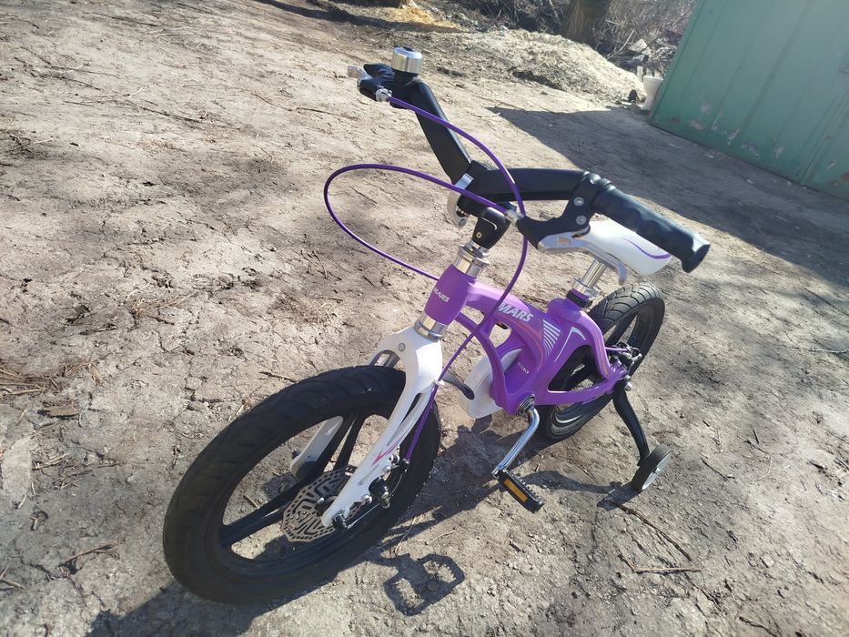 Детский велосипед Mars 14/16 с боковыми колёсами”