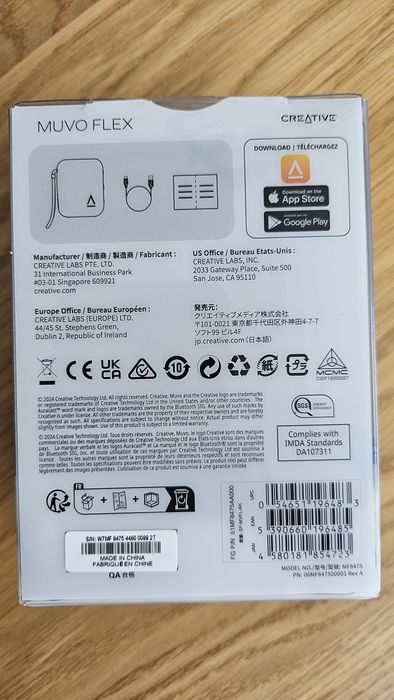 Głośnik Creative Muvo Flex bezprzewodowy bluetooth nowy!!!