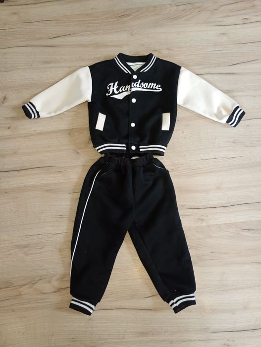 Komplet dres dla chłopca 98 104 spodnie i bluza baseballówka