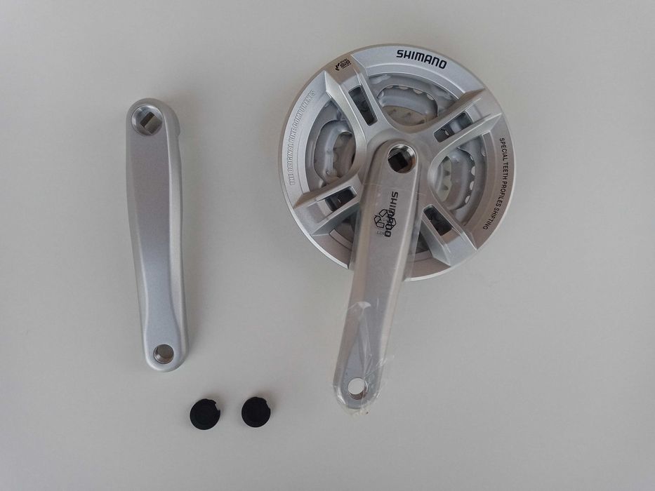 Komplet Korby 42z Korba Shimano FC-M171 Srebrne Nowy Prawa+Lewa