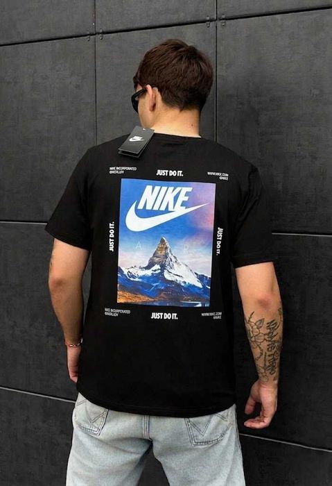 Nike Jordan Новая Футболка — Найк PSG Paris — Большой Принт