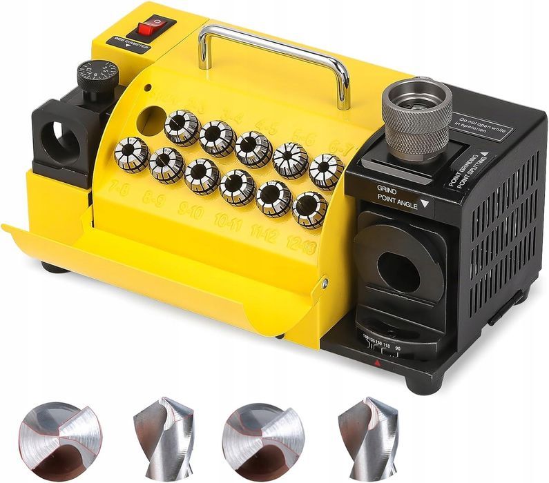 Ostrzarka Ostrzałka Do Wierteł Spiralnych 3-13Mm Ostrzenie Kąta