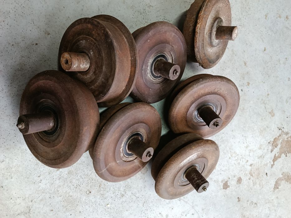 Rolki metalowe na łożyskach