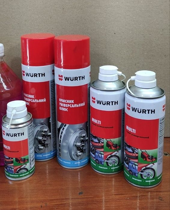 Очеститель тормозов универсальный .т.м  WURT 500мл.