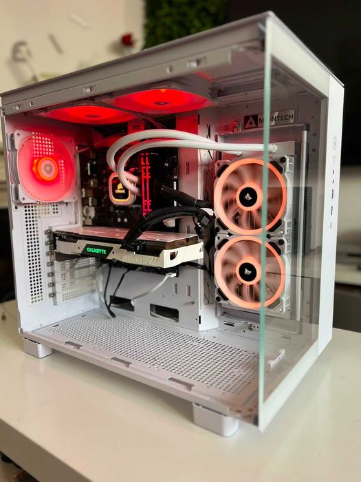 PC Gamer i5-14400F + RTX 2060 Super — visual aquário, RGB no painel