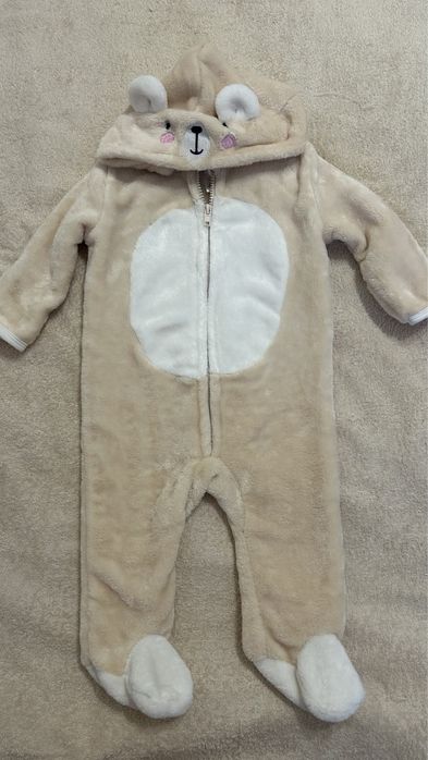 Теплий ромпер,чоловічок під комбенізон 6-9 місяців