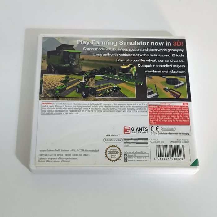 Farming Simulator 2012 Nintendo 3DS / 2DS