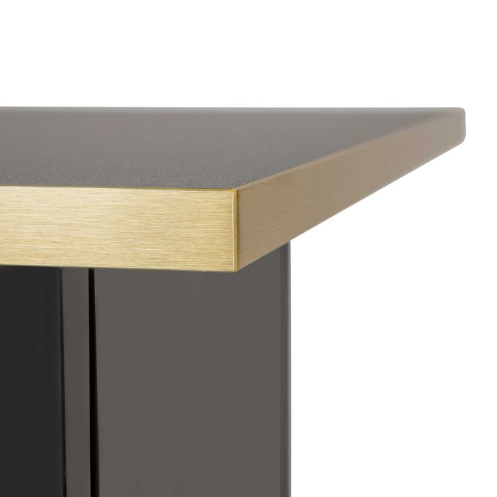 Stolik kosmetyczny, pomocnik, czarny złoty, asystor, 60 kg