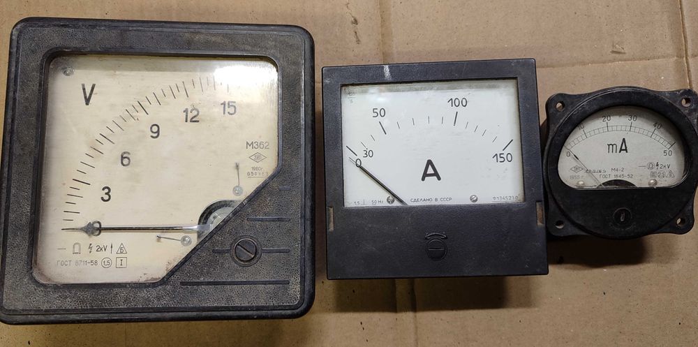 Кабель АВВГ бронекабель КГ, конденсаторы, вольтметр, амперметр.