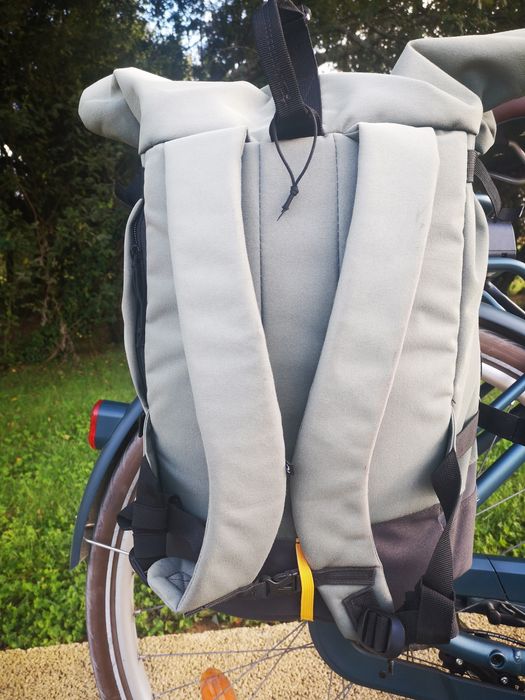 Mochila alforge de bicicleta decathlon