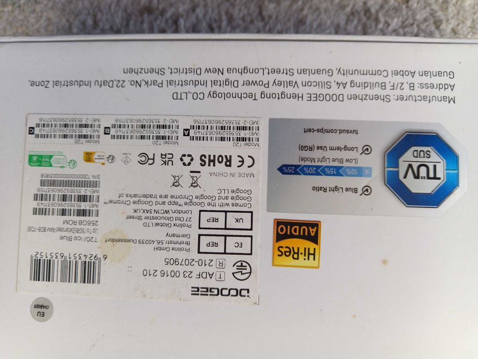 Tablet Doogee T20 2k,8/32GB - 256GB