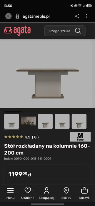 Stół rozkładany 160-200