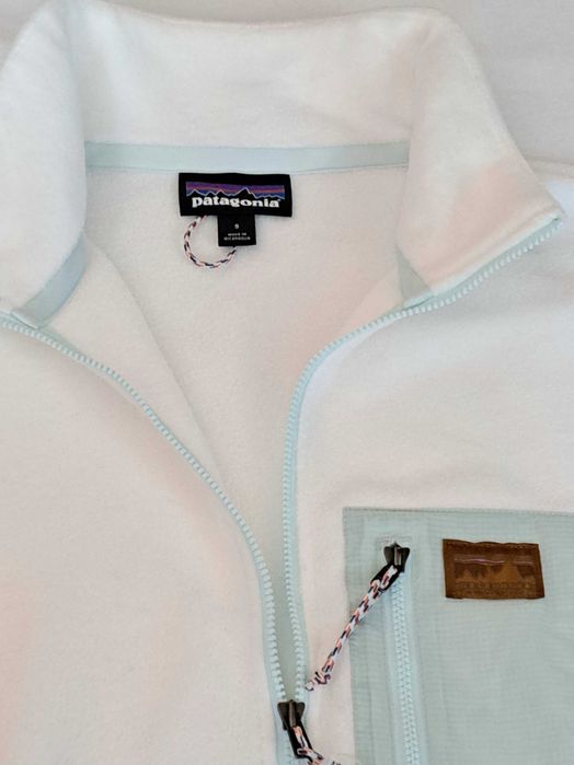 Patagonia Microdini 1/2 Zip polar damski Nowy S/36 Birch White