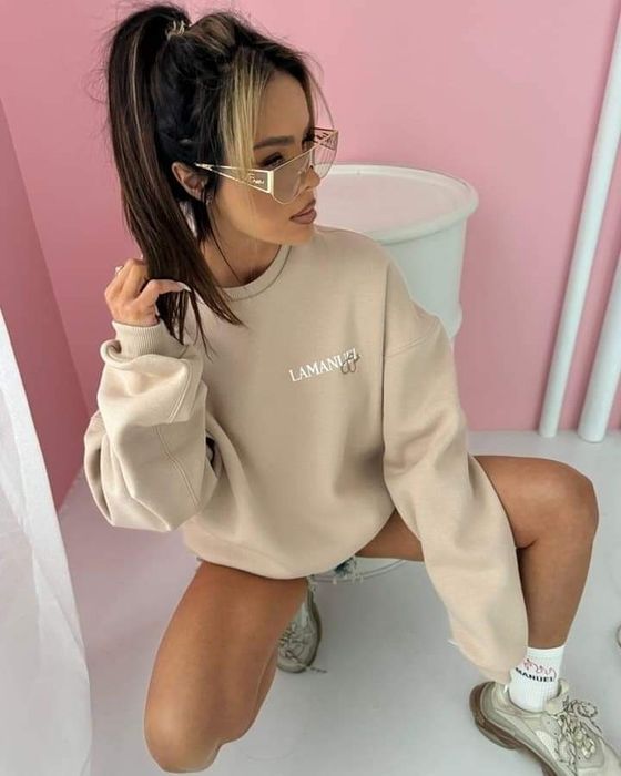 Bluza LaManuel Club Uni beżowa