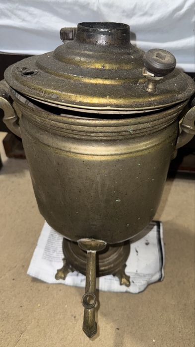 Продам латуный самовар на дровах вес 7кг