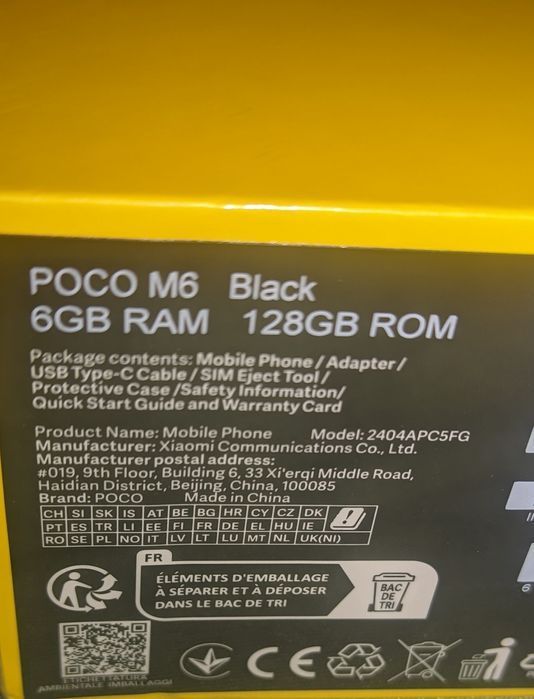 Telefon poco M6 6/128 czarny nowy