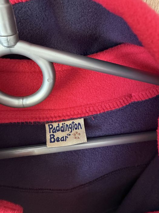 Czerwony płaszczyk polarowy Paddington Miś