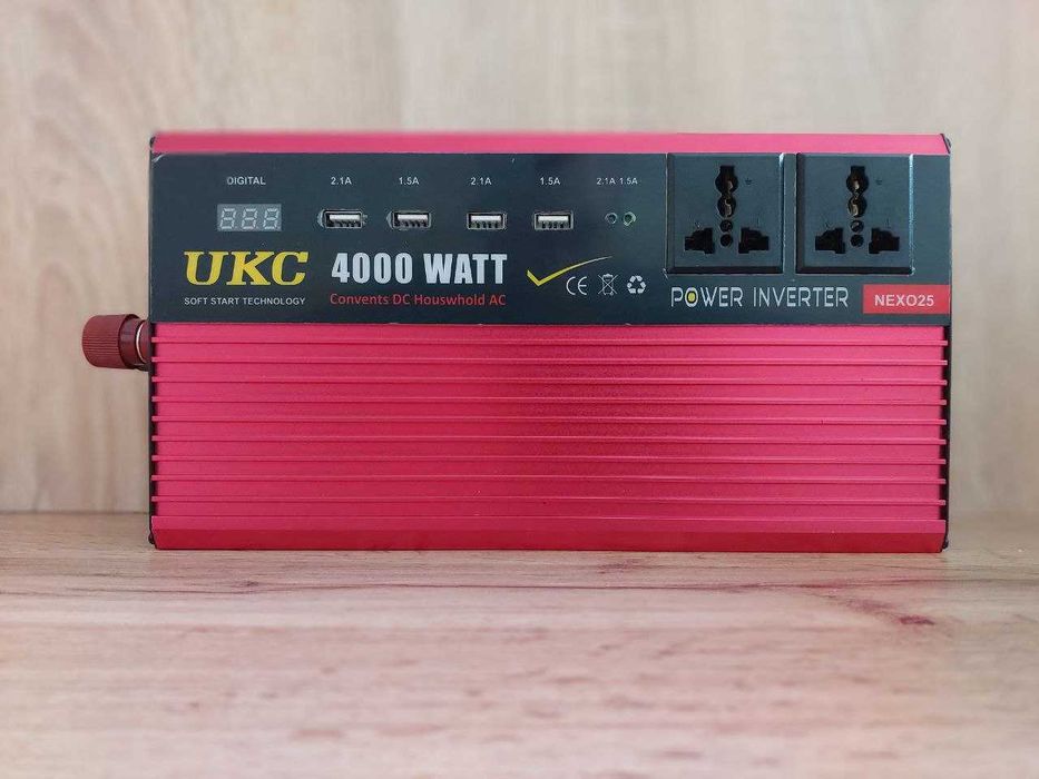 Инвертор для дома 12в 220в Перетворювач напруги Інвертор UKC 4000 Вт