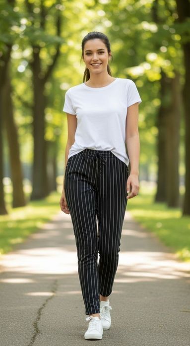 Брюки жіночі в полоску!
