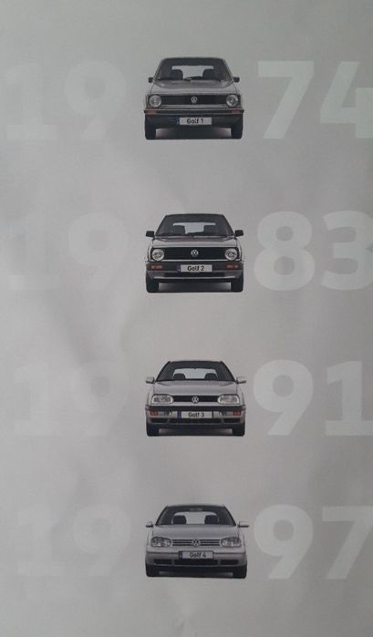 Telas do histórico Vw Golf