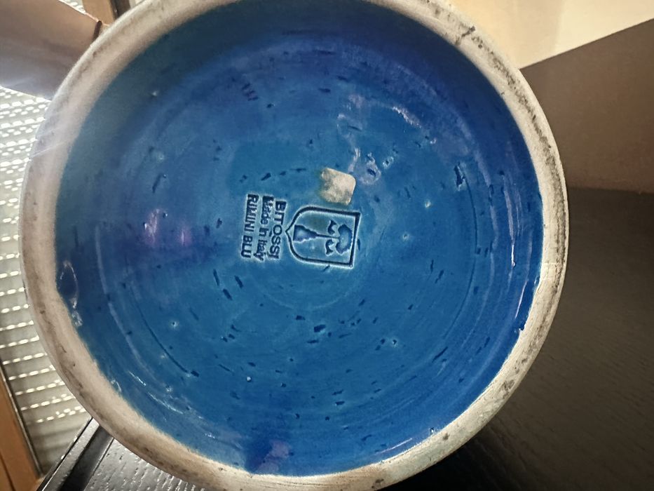 Jarra Bitossi Rimini Blu – Aldo Londi – Itália Vintage