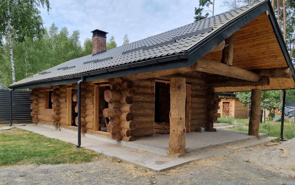Зруби під ключ. Шліфування та Конопатка зруба. Сруб баня дом купить.