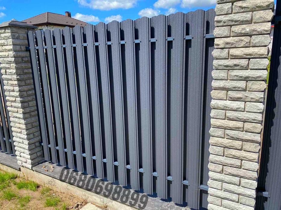 Штакетник металлический забор паркан євроштахети штахетник Дніпро