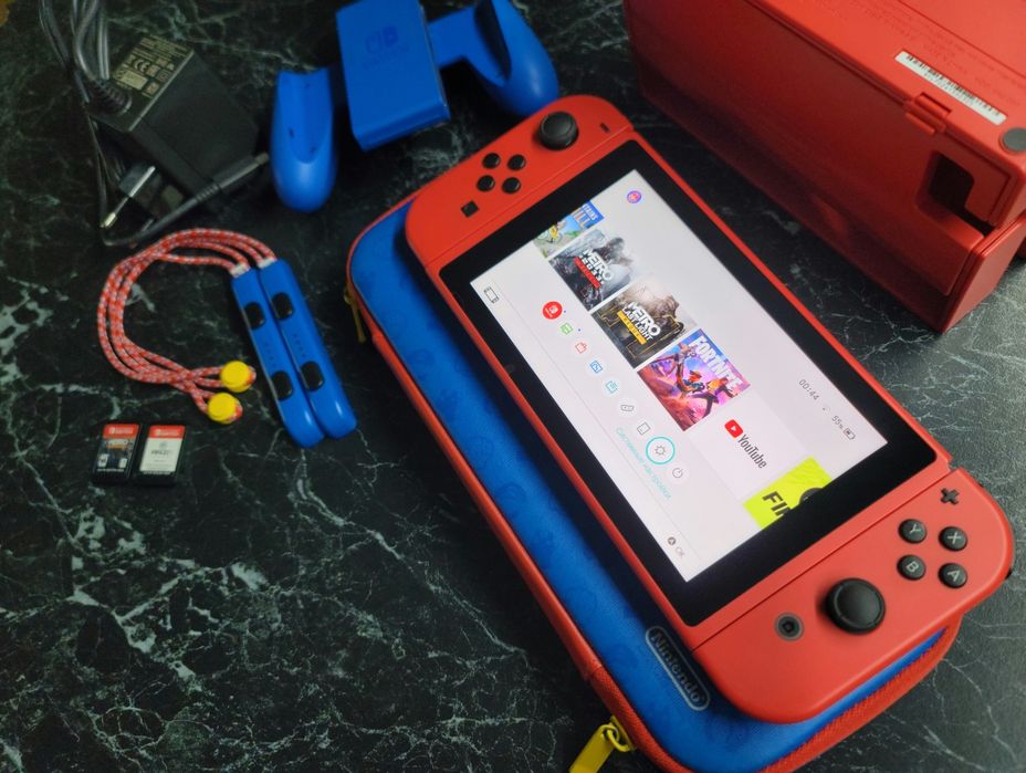 Nintendo Switch Mario Red & Blue Edition V2 32Gb+128Gb