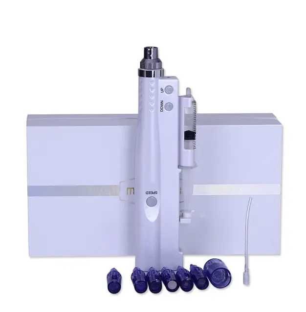 Dermapen PRO Bezprzewodowy z Aplikatorem Serum Ampułek 2w1